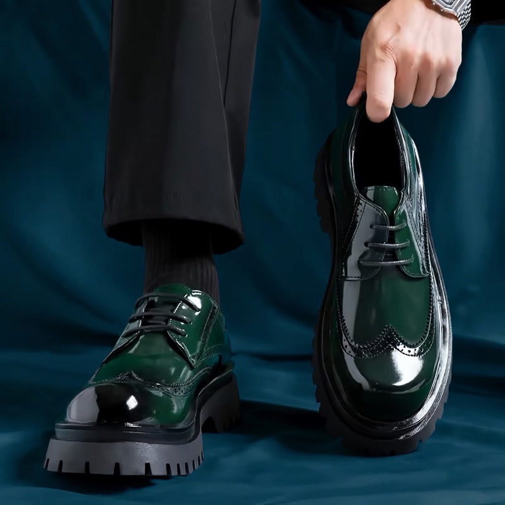 Men’s Formal Glossy Leather Oxford Shoes
